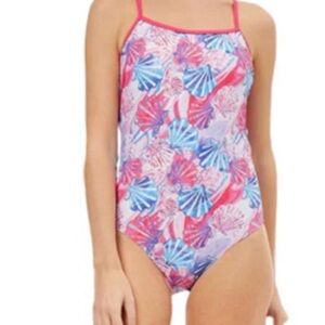 Maru - Fanshell Ecotech Sparkle Jay Back Ladies Swimsuit - Pink/Blue Size 34.